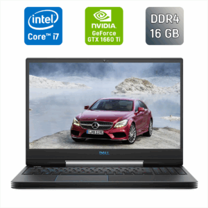 Ігровий ноутбук Dell G5 5590 / 15.6" (1920x1080) IPS / Intel Core i7-9750H (6 (12) ядер по 2.6 - 4.5 GHz) / 16 GB DDR4 / 480 GB SSD / nVidia GeForce GTX 1660 Ti, 6 GB GDDR6, 192-bit / WebCam / Windows 10