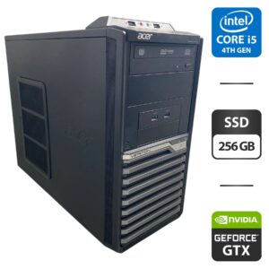 Комп'ютер Acer Veriton M4630G Tower / Intel Core i5-4690K (4 ядра по 3.5 - 3.9 GHz) / 16 GB DDR3 / 256 GB SSD / nVidia GeForce GTX 760, 2 GB GDDR5, 256-bit / DVD-ROM