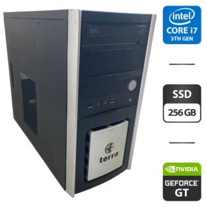 Комп'ютер Terra Tower / Intel Core i7-3770 (4 (8) ядра по 3.4 - 3.9 GHz) / 16 GB DDR3 / 256 GB SSD / nVidia GeForce GT 640, 2 GB GDDR3, 128-bit / DVD-ROM