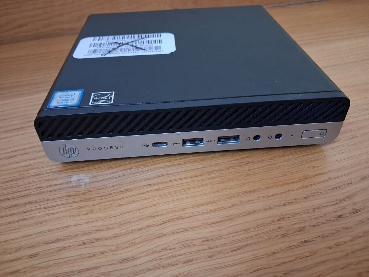 Неттоп HP ProDesk 600 G4 USFF / Intel Core i3-8100T (4 ядра по 3.1 GHz) / 8 GB DDR4 / 256 GB SSD / Intel UHD Graphics 630 / DisplayPort + Блок живлення - Зображення 2