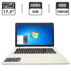 Ноутбук Asus F751S / 17.3” (1600x900) TN / Intel Pentium N3710 (4 ядра по 1.6 - 2.56 GHz)/ 8 GB DDR3 / 1000 GB HDD / Intel HD Graphics / WebCam / DVD-ROM