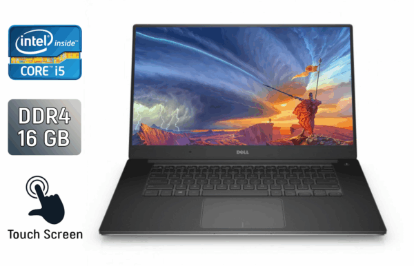 Ноутбук Б-клас Dell Precision 5520 / 15.6" (3840x2160) IPS Touch / Intel Core i5-7440HQ (4 ядра по 2.8 - 3.8 GHz) / 16 GB DDR4 / 256 GB SSD / Intel HD Graphics 630 / HDMI