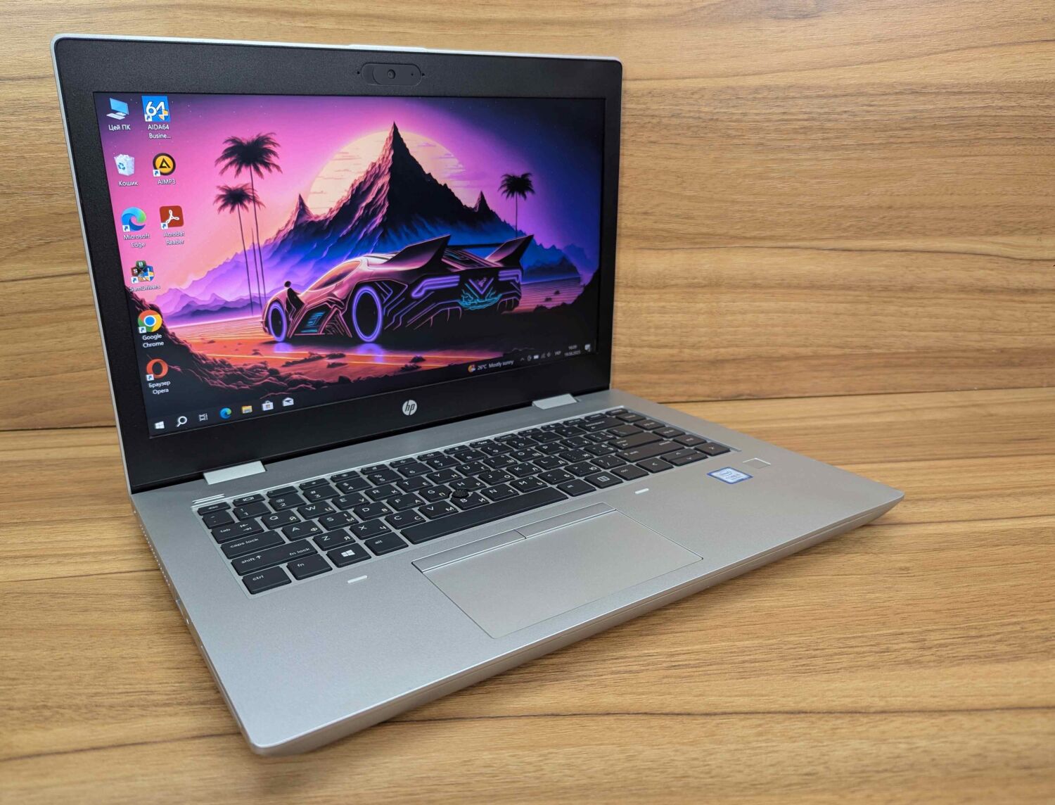 Ноутбук HP ProBook 640 G5 / 14" (1920x1080) IPS / Intel Core i5-8265U (4 (8) ядра по 1.6 - 3.9 GHz) / 16 GB DDR4 / 480 GB SSD / Intel UHD Graphics 620 / TouchID / WebCam / Windows 10 - Зображення 4