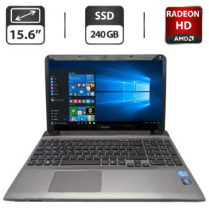 Ноутбук Sony VAIO SVE 151C / 15.6" (1366x768) TN / Intel Core i7-3612QM (4 (8) ядра по 2.1 - 3.1 GHz) / 8 GB DDR3 / 240 GB SSD / AMD Radeon HD 7550M, 1 GB GDDR3, 128-bit / WebCam / DVD-ROM