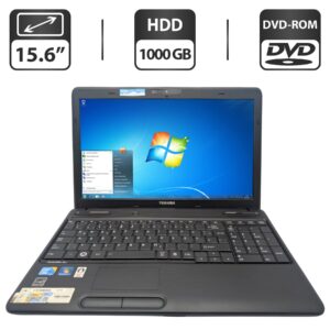 Ноутбук Toshiba Satellite C660 / 15.6" (1366x768) TN / Intel Core i3-370M (2 (4) ядра по 2.4 GHz) / 6 GB DDR3 / 1000 GB HDD / Intel HD Graphics / WebCam / DVD-ROM