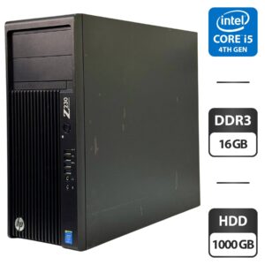 Робоча станція HP Workstation Z230 Tower / Intel Core i5-4570 (4 ядра по 3.2 - 3.6 GHz) / 16 GB DDR3 / 1000 GB HDD / Intel HD Graphics 4600