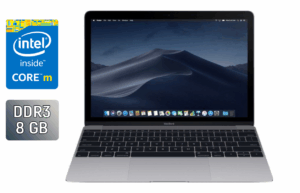 Ультрабук Apple MacBook 12 (2017) / 12" (2304x1440) IPS / Intel Core m3-7Y32 (2 (4) ядра по 1.1 - 3.0 GHz) / 8 GB DDR3 / 250 GB SSD / Intel UHD Graphics 615 / WebCam / Space Gray