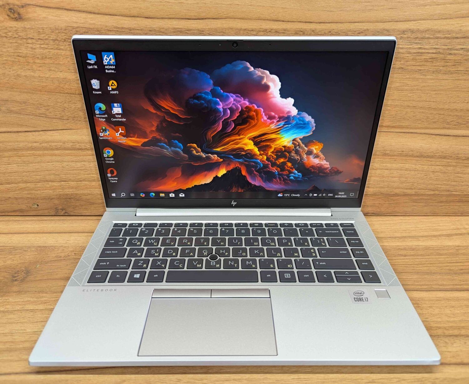 Ультрабук Б-клас HP EliteBook 840 G7 / 14" (1920x1080) IPS / Intel Core i7-10610U (4 (8) ядра по 1.8 - 4.9 GHz) / 16 GB DDR4 / 512 GB SSD / Intel UHD Graphics / HDMI / TouchID / Windows 10 - Зображення 2