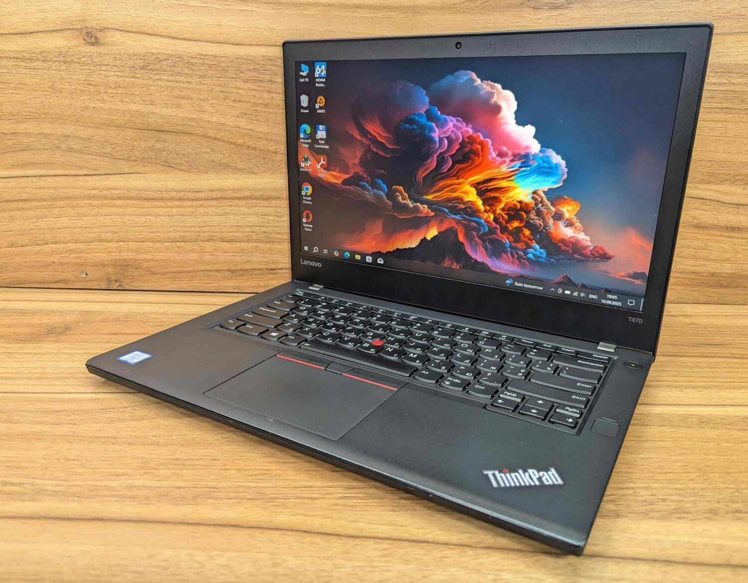 Ультрабук Б-клас Lenovo ThinkPad T470 / 14" (1920x1080) IPS / Intel Core i7-7600U (2 (4) ядра по 2.8 - 3.9 GHz) / 8 GB DDR4 / 240 GB SSD / Intel HD Graphics 520 / WebCam / TouchID / Windows 10 - Зображення 7
