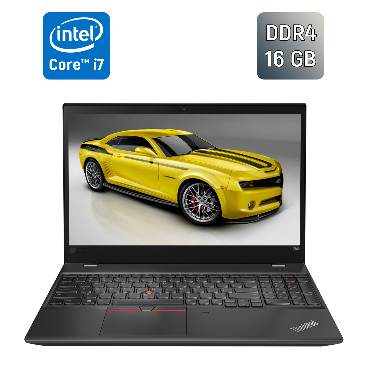 Ультрабук Б-клас Lenovo ThinkPad T580 / 15.6" (1920x1080) IPS / Intel Core i7-8550U (4 (8) ядра по 1.8 - 4.0 GHz) / 16 GB DDR4 / 256 GB SSD / Intel UHD Graphics 620 / WebCam / TouchID / Windows 10