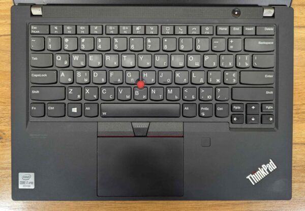 Ультрабук Lenovo ThinkPad T14 Gen 1 / 14" (1920x1080) IPS / Intel Core i7-10610U (4 (8) ядра по 1.8 - 4.9 GHz) / 16 GB DDR4 / 480 GB SSD / Intel UHD Graphics / WebCam / TouchID / Windows 10 - Зображення 3