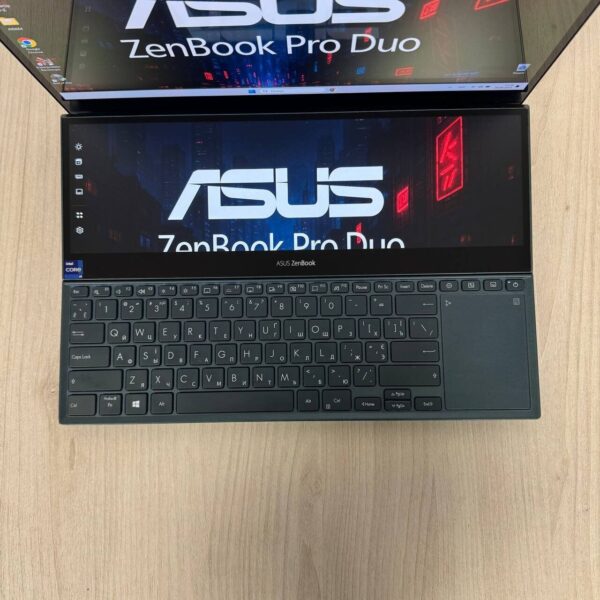 Ігровий ноутбук Asus ZenBook Pro Duo UX582HS / 15.6" (3840x2160) OLED / Intel Core i9-11900H (8 (16) ядер по 2.1 - 4.9 GHz) / 32 GB DDR4 / 1000 GB SSD NVMe / nVidia GeForce RTX 3080, 8 GB GDDR6, 256-bit / WebCam - Зображення 7