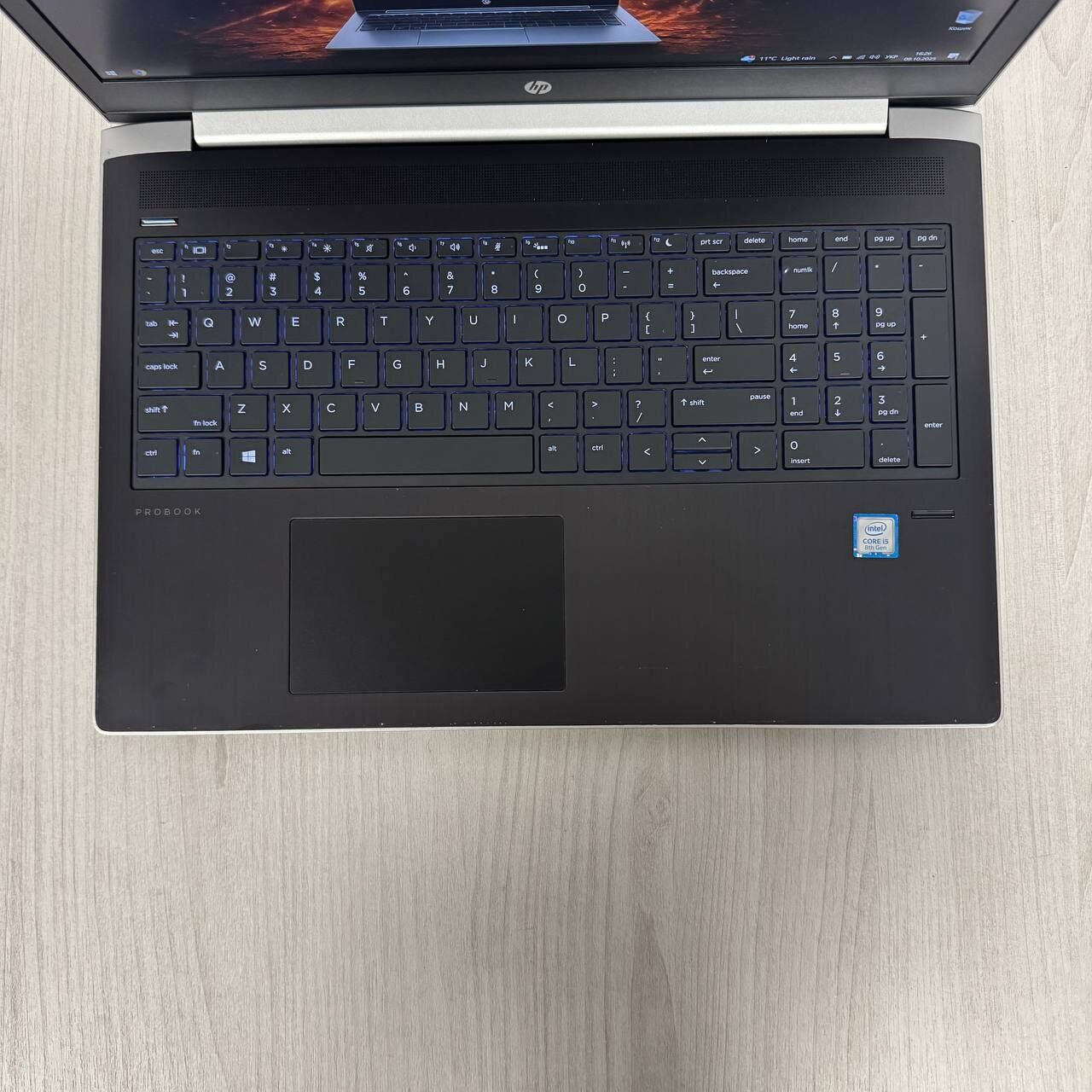 Ноутбук Б-клас HP ProBook 450 G5 / 15.6" (1920x1080) IPS / Intel Core i5-8250U (4 (8) ядра по 1.6 - 3.4 GHz) / 8 GB DDR4 / 256 GB SSD NVMe / Intel UHD Graphics 620 / WebCam - Зображення 7