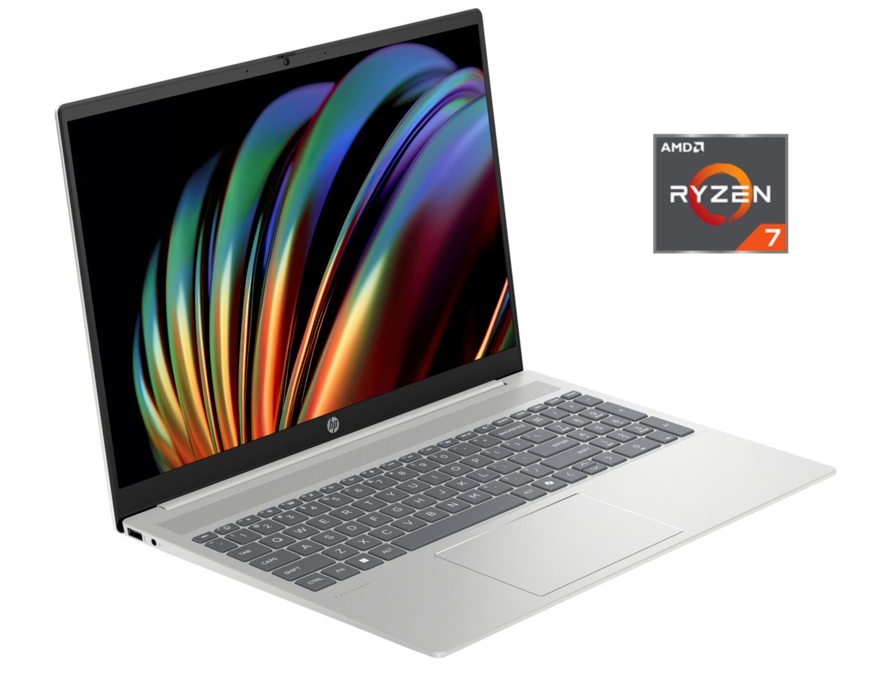 Ноутбук Б-клас HP Pavilion 16-ag0xxx / 16" (1920x1200) IPS / AMD Ryzen 5 8540U (6 (12) ядер по 3.2 - 4.9 GHz) / 8 GB DDR4 / 256 GB SSD / AMD Radeon 740M Graphics / WebCam