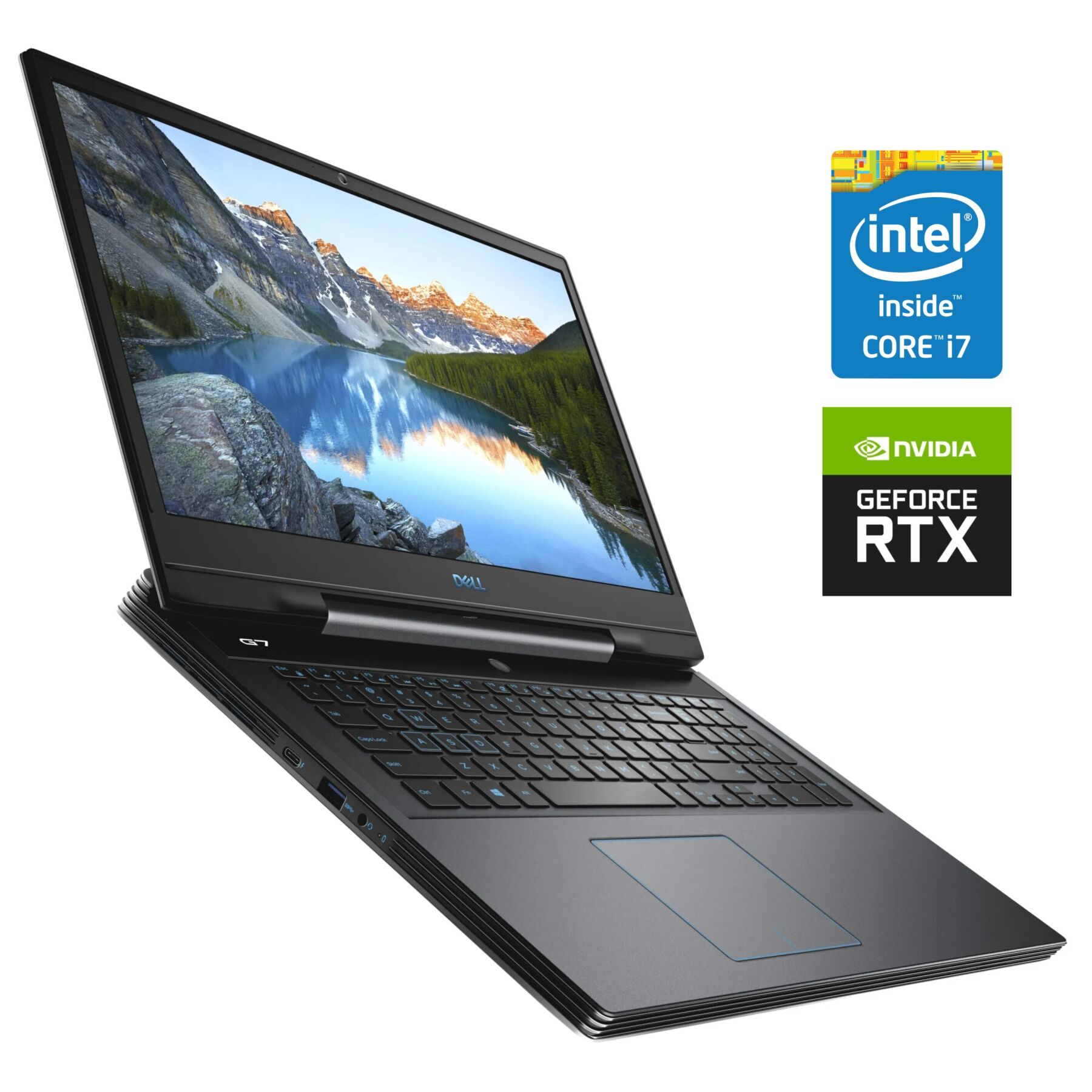 Ігровий ноутбук Б-клас Dell G7 7790 / 17.3" (1920x1080) IPS / Intel Core i7-9750H (6 (12) ядра по 2.6 - 4.5 GHz) / 16 GB DDR4 / 256 GB SSD NVMe + 1000 GB HDD / nVidia GeForce RTX 2060, 6 GB GDDR6, 192-bit / WebCam