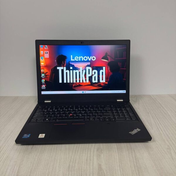 Мобільна робоча станція Б-клас Lenovo ThinkPad P15 Gen 2 / 15.6" (3840x2160) IPS / Intel Xeon W-11855M (6 (12) ядер по 3.2 - 4.9 GHz) / 64 GB DDR4 / 1000 GB SSD NVMe / nVidia RTX A5000, 16 GB GDDR6, 256-bit / WebCam - Зображення 2