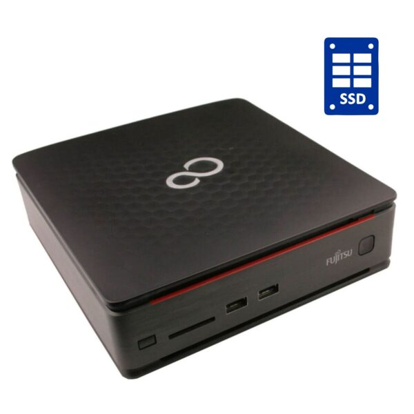 Неттоп Б-клас Fujitsu Esprimo Q520 USFF / Intel Core i3-4150T (2 (4) ядра по 3.0 GHz) / 8 GB DDR3 / 240 GB SSD / Intel HD Graphics 4400