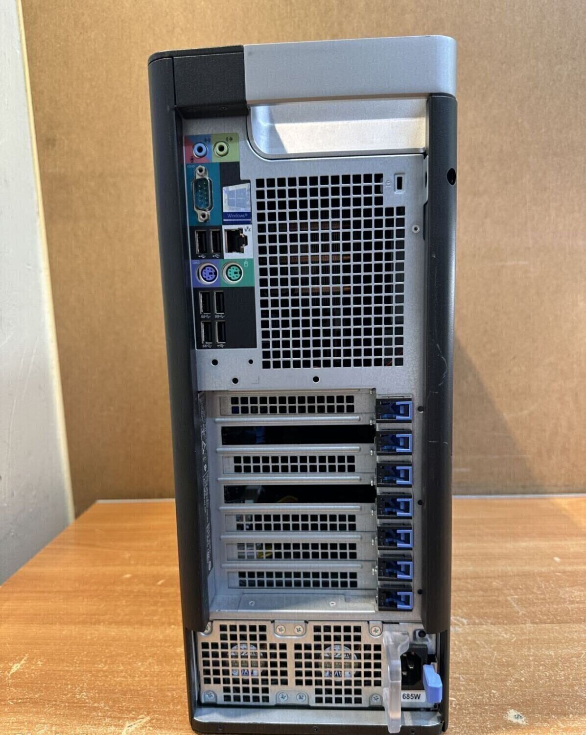 Ігровий ПК Dell Precision 5810 Tower / Intel Xeon E5-1630 v4 (4 (8) ядра по 3.7 - 4.0 GHz) / 32 GB DDR4 ECC / 240 GB SSD + 1000 GB HDD / nVidia GeForce GTX 1050, 2 GB GDDR5, 128-bit / 685W / DVD-RW - Зображення 3