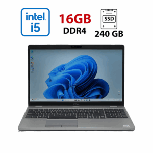 30 шт. Ноутбуків Dell Latitude 5510 / 15.6" (1920x1080) IPS / Intel Core i5-10210U (4 (8) ядра по 1.6 - 4.2 GHz) / 16 GB DDR4 / 240 GB SSD / Intel UHD Graphics / WebCam