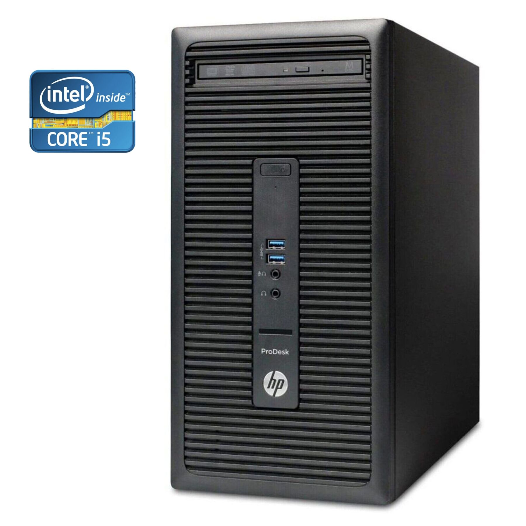 ПК Б-клас HP ProDesk 400 G2 Tower / Intel Core i5-4590S (4 ядра по 3.0 - 3.7 GHz) / 8 GB DDR3 / 256 GB SSD / Intel HD Graphics 4600 / DVD-RW