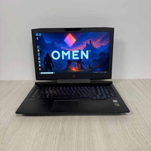 Ігровий ноутбук Б-клас HP Omen 17t-an100ca / 17.3" (1920x1080) IPS / Intel Core i7-8750H (6 (12) ядер по 2.2 - 4.1 GHz) / 12 GB DDR4 / 128 GB SSD NVMe + 500 GB HDD / nVidia GeForce GTX 1050 Ti, 4 GB GDDR5, 128-bit / WebCam - Зображення 2