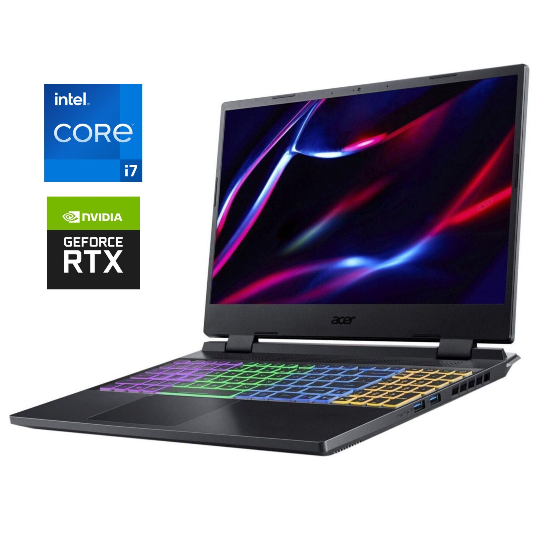 Ігровий ноутбук Б-клас Acer Nitro 5 AN515-58 / 15.6" (1920x1080) IPS / Intel Core i7-12700H (14 (20) ядер по 3.5 - 4.7 GHz) / 16 GB DDR4 / 1000 GB SSD NVMe / nVidia GeForce RTX 3060, 6 GB GDDR6, 192-bit / WebCam