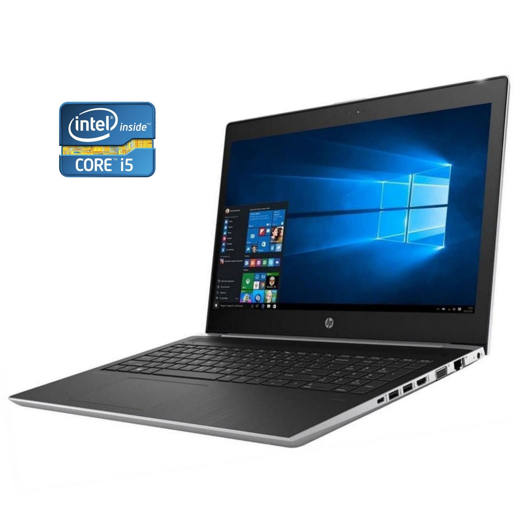 Ноутбук Б-клас HP ProBook 450 G5 / 15.6" (1920x1080) IPS / Intel Core i5-8250U (4 (8) ядра по 1.6 - 3.4 GHz) / 8 GB DDR4 / 256 GB SSD NVMe / Intel UHD Graphics 620 / WebCam