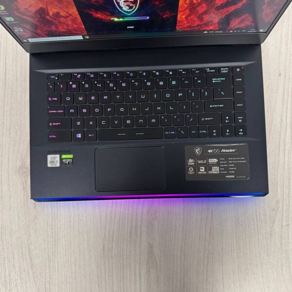 Ігровий ноутбук MSI GE66 Raider 10SFS / 15.6" (1920x1080) IPS / Intel Core i7-10750H (6 (12) ядер по 2.6 - 5.0 GHz) / 32 GB DDR4 / 1000 GB SSD NVMe / nVidia GeForce RTX 2070 Super, 8 GB GDDR6, 256-bit / WebCam - Зображення 7