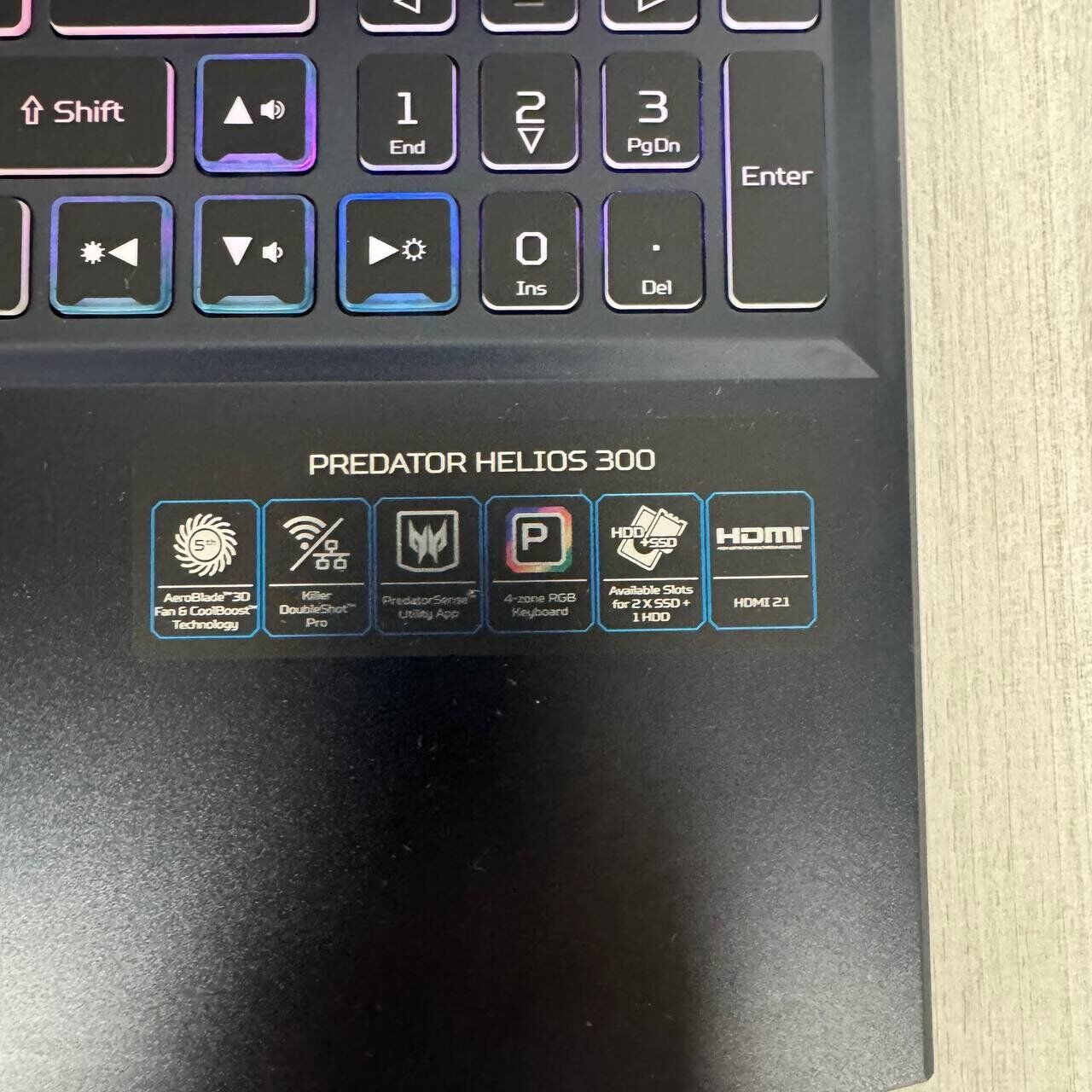 Ігровий ноутбук Acer Predator Helios 300 PH315-54 / 15.6" (1920x1080) IPS / Intel Core i9-11900H (8 (16) ядер по 2.5 - 4.9 GHz) / 16 GB DDR4 / 512 GB SSD NVMe / nVidia GeForce RTX 3060, 6 GB GDDR6, 192-bit / WebCam - Зображення 9