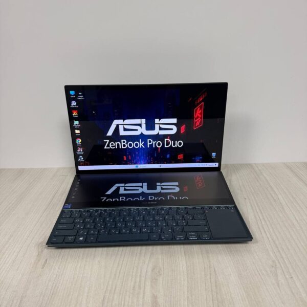 Ігровий ноутбук Asus ZenBook Pro Duo UX582HS / 15.6" (3840x2160) OLED / Intel Core i9-11900H (8 (16) ядер по 2.1 - 4.9 GHz) / 32 GB DDR4 / 1000 GB SSD NVMe / nVidia GeForce RTX 3080, 8 GB GDDR6, 256-bit / WebCam - Зображення 2
