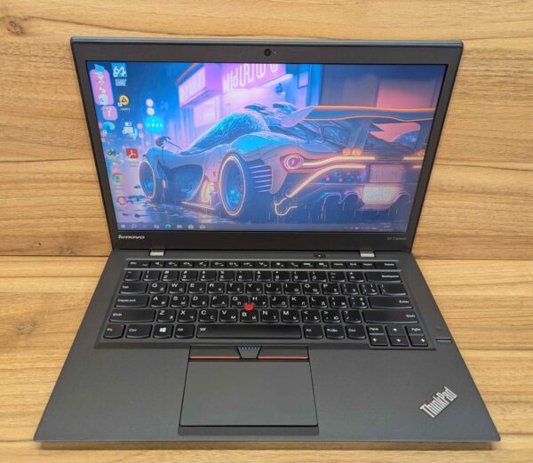 Ноутбук Lenovo ThinkPad x1 Carbon 3rd / 14" (1920x1080) IPS / Intel Core i5-5300U (2 (4) ядра по 2.3 - 2.9 GHz) / 8 GB DDR3 / 256 GB SSD / Intel HD Graphics 5500 / WebCam / Fingerprint / Windows 10 - Зображення 2