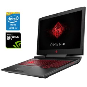 Ігровий ноутбук Б-клас HP Omen 17t-an100ca / 17.3" (1920x1080) IPS / Intel Core i7-8750H (6 (12) ядер по 2.2 - 4.1 GHz) / 12 GB DDR4 / 128 GB SSD NVMe + 500 GB HDD / nVidia GeForce GTX 1050 Ti, 4 GB GDDR5, 128-bit / WebCam