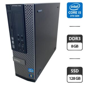 Комп'ютер Dell OptiPlex 7010 SFF / Intel Core i5-3470 (4 ядра по 3.2 - 3.6 GHz) / 8 GB DDR3 / 128 GB SSD / Intel HD Graphics 2500 / DVD-ROM