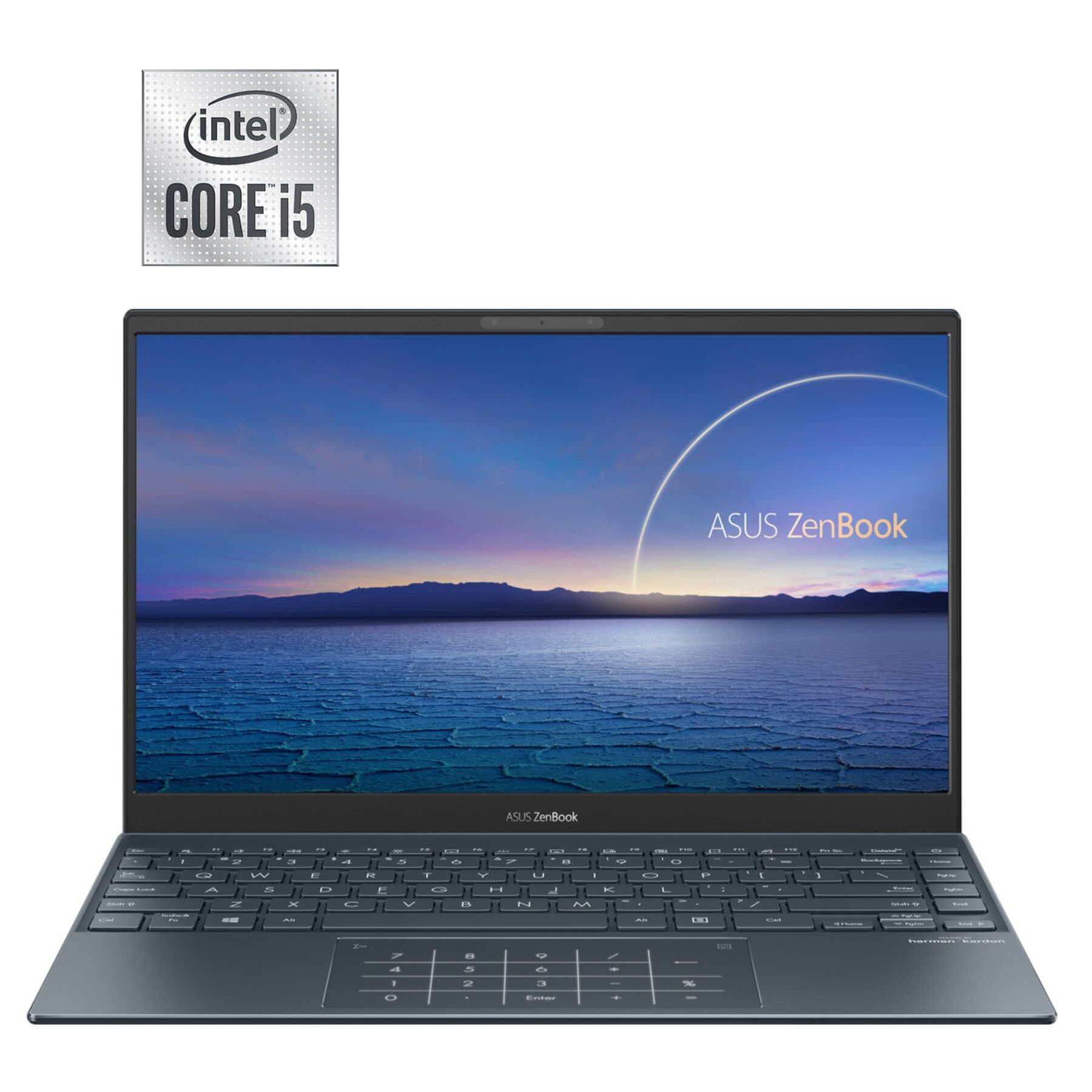 Ультрабук Asus ZenBook 13 UX325JA / 13.3" (1920x1080) IPS / Intel Core i5-1035G1 (4 (8) ядра по 1.0 - 3.6 GHz) / 8 GB DDR4 / 256 GB SSD NVMe / Intel UHD Graphics / WebCam