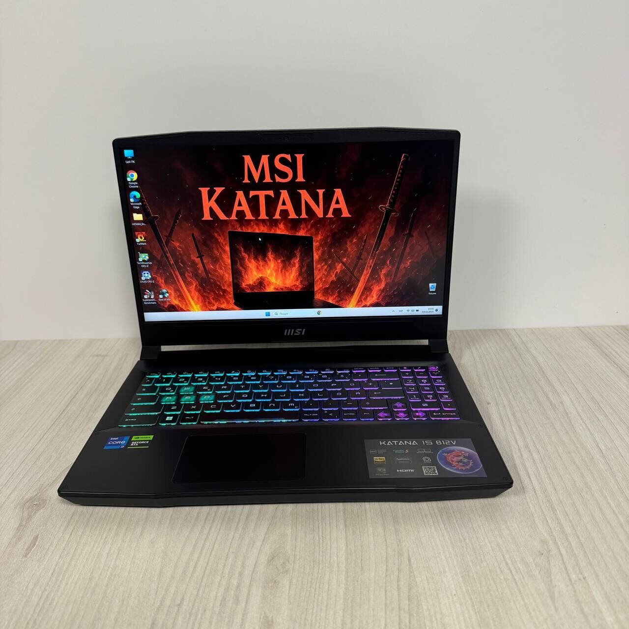 Ігровий ноутбук MSI Katana 15 B12VGK / 15.6" (1920x1080) IPS / Intel Core i7-12650H (10 (16) ядер по 3.5 - 4.7 GHz) / 16 GB DDR5 / 512 GB SSD NVMe / nVidia GeForce RTX 4070, 8 GB GDDR6, 128-bit / WebCam - Зображення 2
