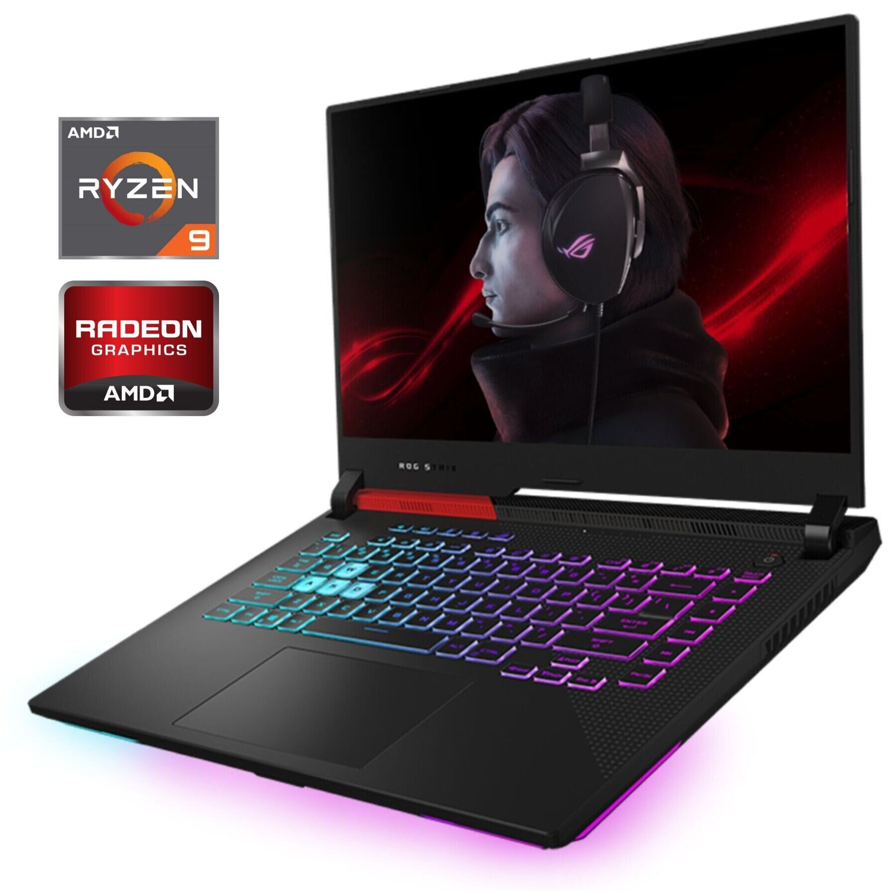 Ігровий ноутбук Б-клас Asus ROG Strix G15 Advantage Edition G513QY / 15.6" (1920x1080) IPS / AMD Ryzen 9 5900HX (8 (16) ядер по 3.3 - 4.6 GHz) / 16 GB DDR4 / 512 GB SSD NVMe / AMD Radeon RX 6800M, 12 GB GDDR6, 192-bit