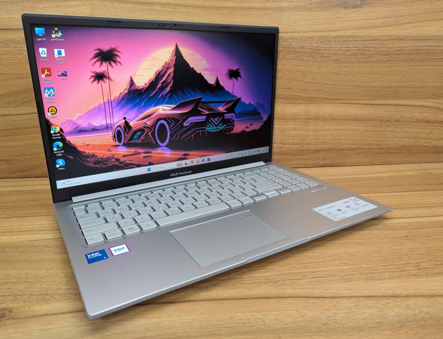 Ноутбук Asus VivoBook F1504V / 15.6" (1920x1080) IPS / Intel Core 5-120U (10 (12) ядер по 1.4 - 5.0 GHz) / 16 GB DDR4 / 500 GB SSD / Intel Graphics / WebCam / TouchID / Windows 11 - Зображення 4