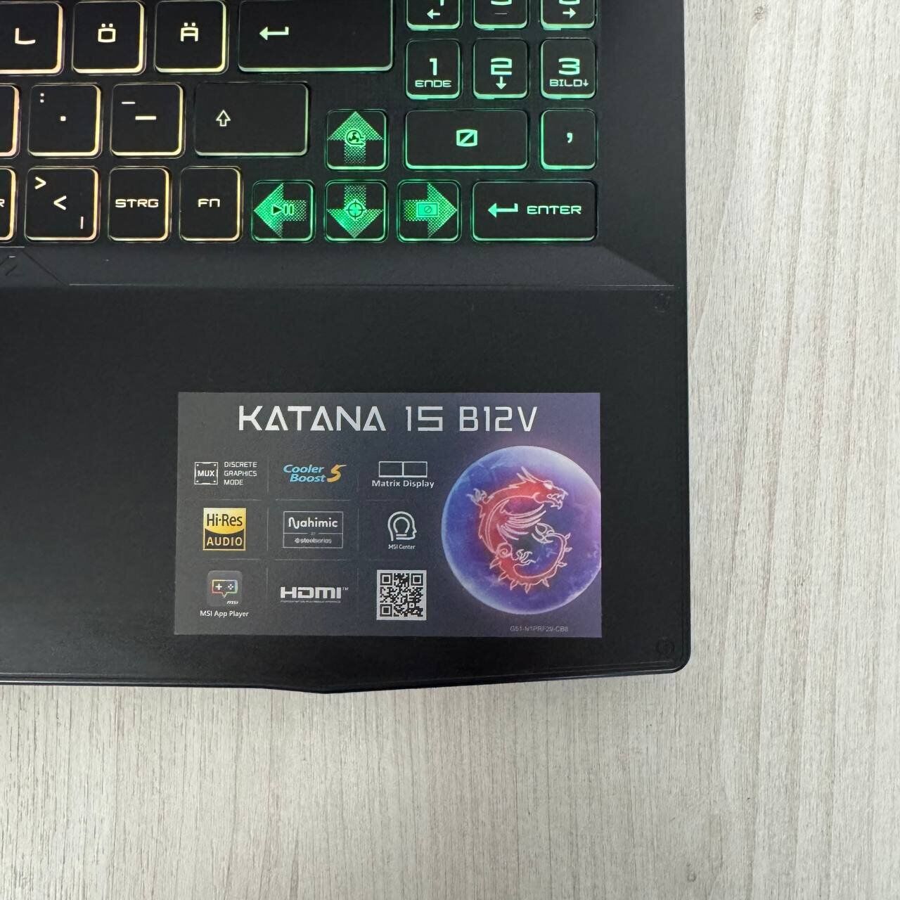 Ігровий ноутбук MSI Katana 15 B12VGK / 15.6" (1920x1080) IPS / Intel Core i7-12650H (10 (16) ядер по 3.5 - 4.7 GHz) / 16 GB DDR5 / 512 GB SSD NVMe / nVidia GeForce RTX 4070, 8 GB GDDR6, 128-bit / WebCam - Зображення 9