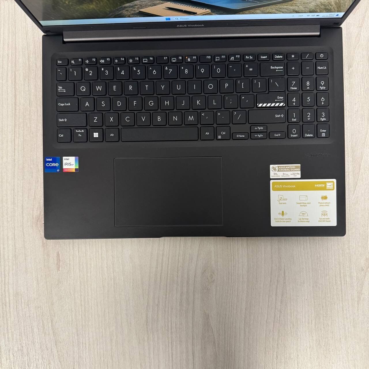 Ультрабук Б-клас Asus VivoBook 16 F1605VA / 16" (1920x1200) IPS / Intel Core i7-1355U (10 (12) ядер по 1.7 - 5.0 GHz) / 16 GB DDR4 / 512 GB SSD NVMe / Intel Iris Xe Graphics / WebCam - Зображення 7