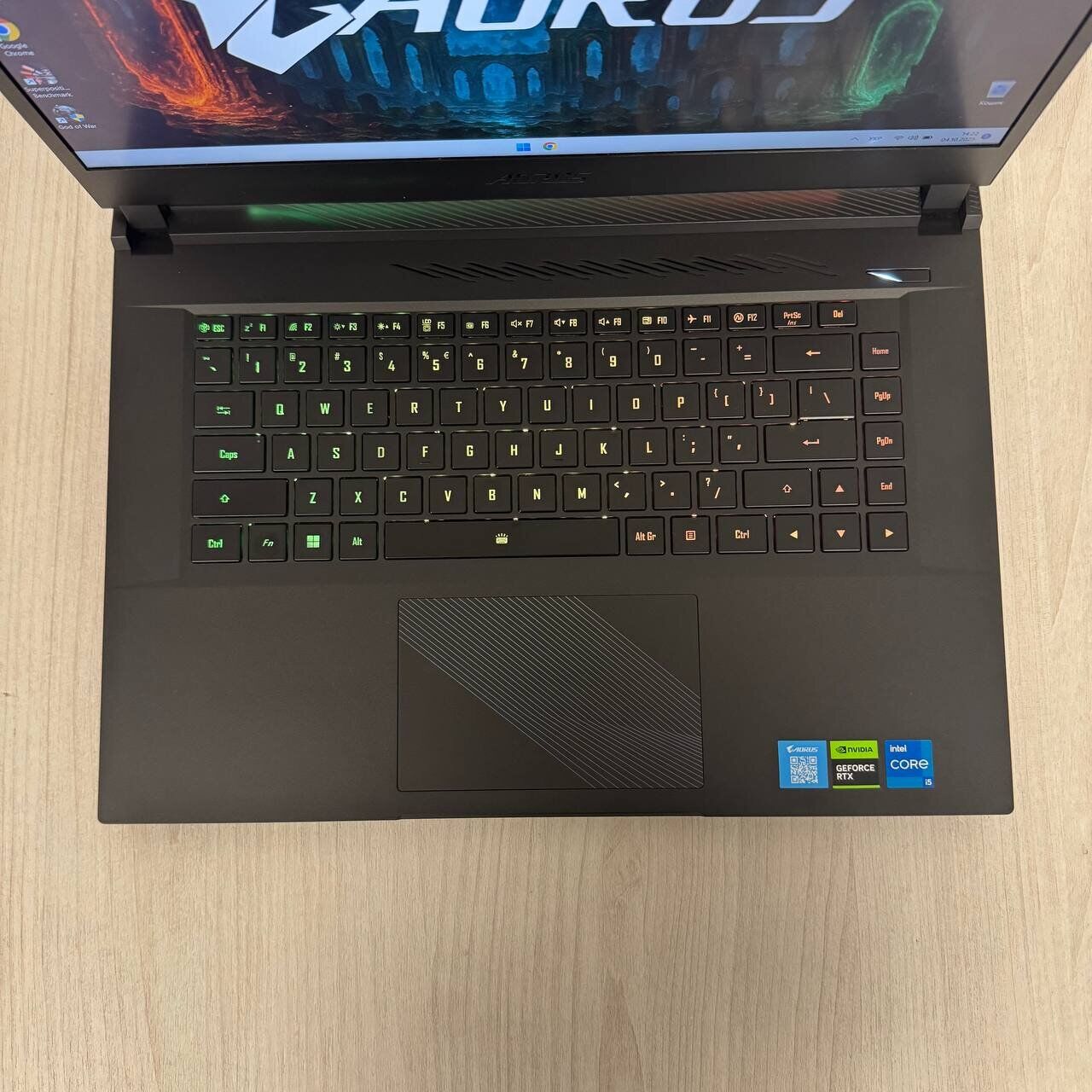 Ігровий ноутбук Б-клас Gigabyte Aorus 15 X5LF / 15.6" (1920x1080) IPS / Intel Core i5-13500H (12 (16) ядер по 3.5 - 4.7 GHz) / 16 GB DDR5 / 512 GB SSD / nVidia GeForce RTX 4050, 6 GB GDDR6, 96-bit / WebCam - Зображення 7
