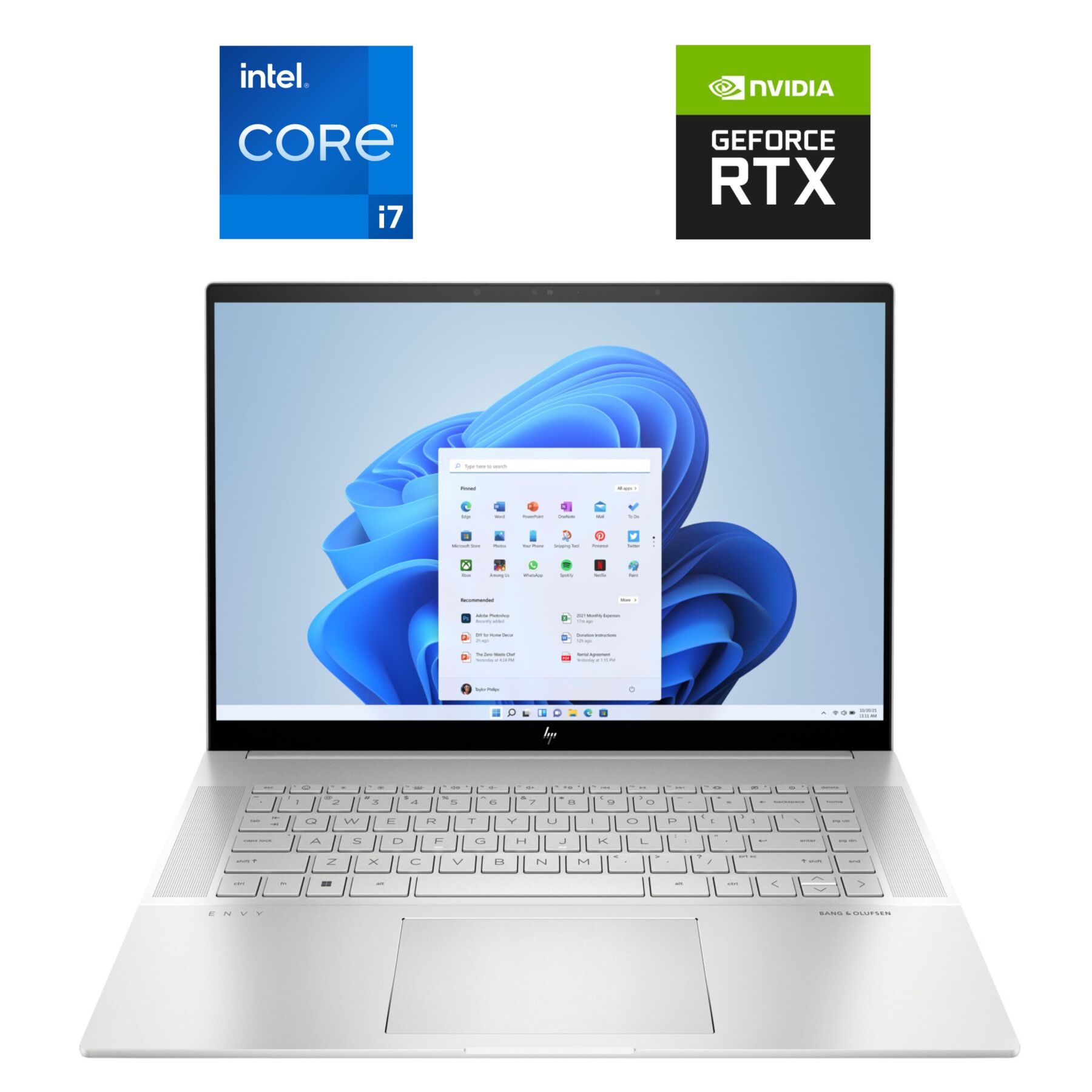 Ігровий ноутбук Б-клас HP Envy 16-h0020ca / 16" (3840x2400) IPS Touch / Intel Core i7-12700H (14 (20) ядер по 3.5 - 4.7 GHz) / 32 GB DDR5 / 1000 GB SSD NVMe / nVidia GeForce RTX 3060, 6 GB GDDR6, 192-bit / WebCam