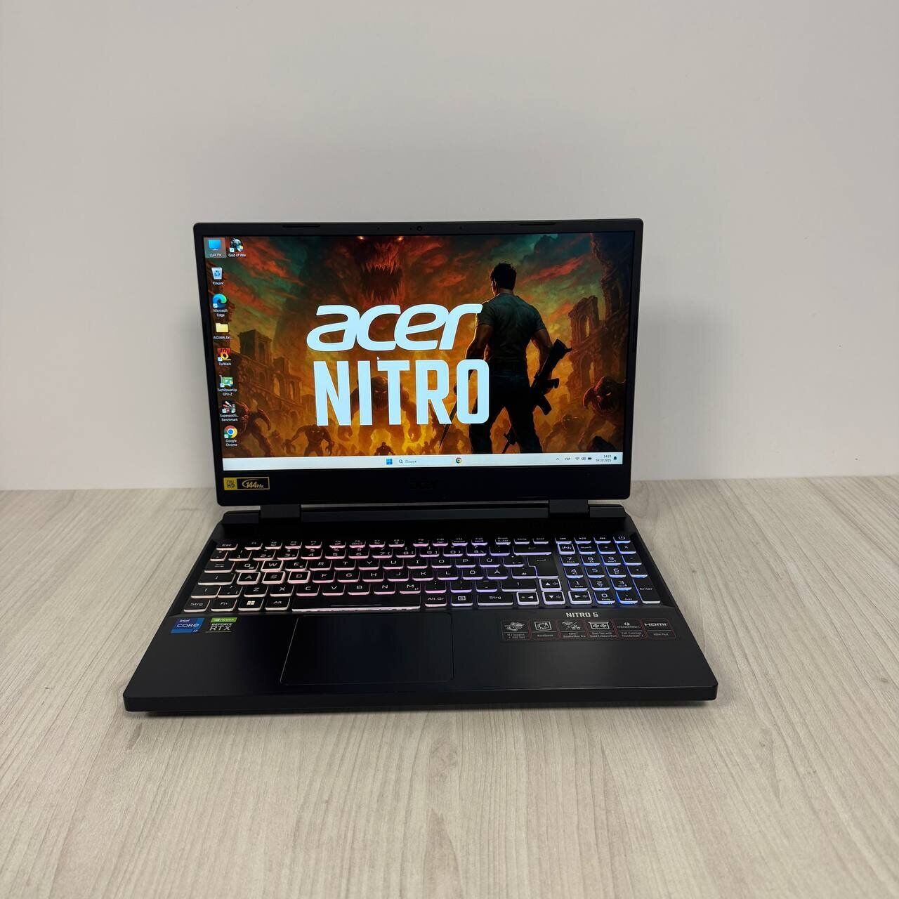 Ігровий ноутбук Б-клас Acer Nitro 5 AN515-58 / 15.6" (1920x1080) IPS / Intel Core i7-12700H (14 (20) ядер по 3.5 - 4.7 GHz) / 16 GB DDR4 / 1000 GB SSD NVMe / nVidia GeForce RTX 3060, 6 GB GDDR6, 192-bit / WebCam - Зображення 2
