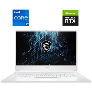 Ігровий ноутбук MSI Stealth 15M A11UEK White / 15.6" (1920x1080) IPS / Intel Core i7-11375H (4 (8) ядра по 3.0 - 5.0 GHz) / 32 GB DDR4 / 1000 GB SSD NVMe / nVidia GeForce RTX 3060, 6 GB GDDR6, 192-bit / WebCam