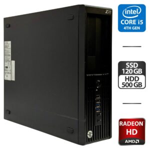 Комп'ютер HP WorkStation Z230 SFF / Intel Core i5-4570 (4 ядра по 3.2 - 3.6 GHz) / 16 GB DDR3 / 120 GB SSD + 500 GB HDD / AMD Radeon HD 5450, 1 GB GDDR3, 64-bit