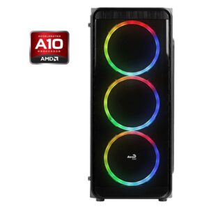 ПК AeroCool SI-5200 Tower / AMD A10-7860K (4 ядра по 3.6 - 4.0 GHz) / 8 GB DDR3 / 128 GB SSD + 500 HDD / AMD Radeon R7 Graphics