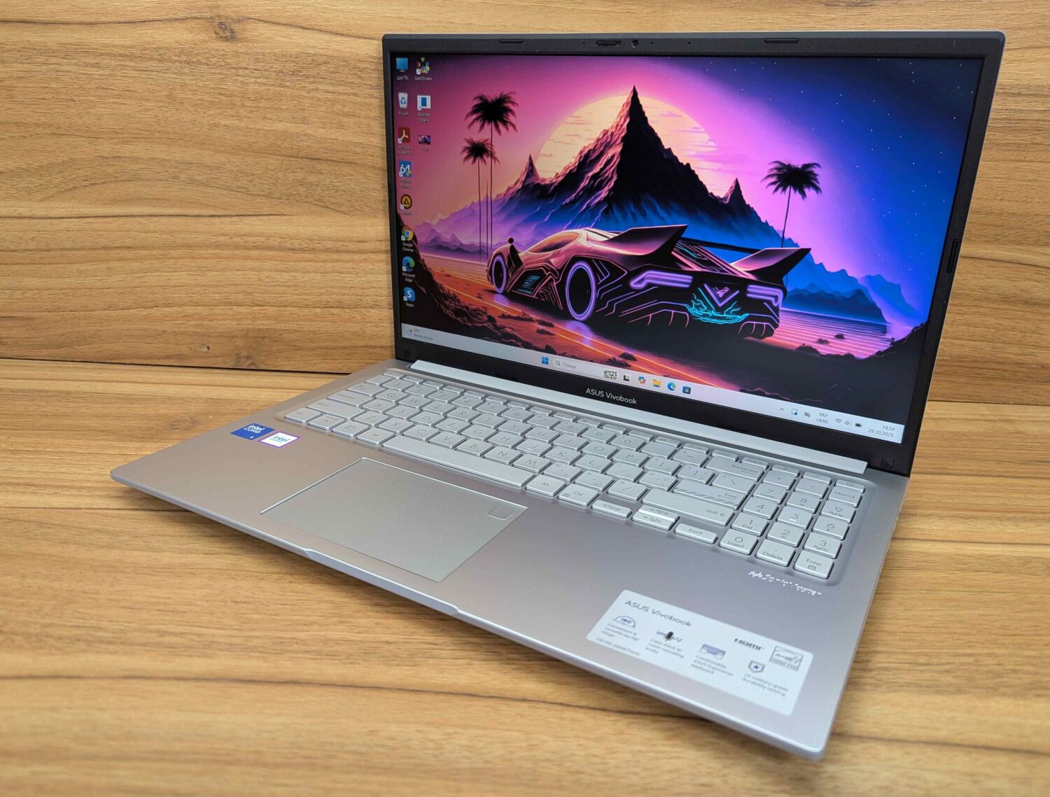 Ноутбук Asus VivoBook F1504V / 15.6" (1920x1080) IPS / Intel Core 5-120U (10 (12) ядер по 1.4 - 5.0 GHz) / 16 GB DDR4 / 500 GB SSD / Intel Graphics / WebCam / TouchID / Windows 11 - Зображення 5