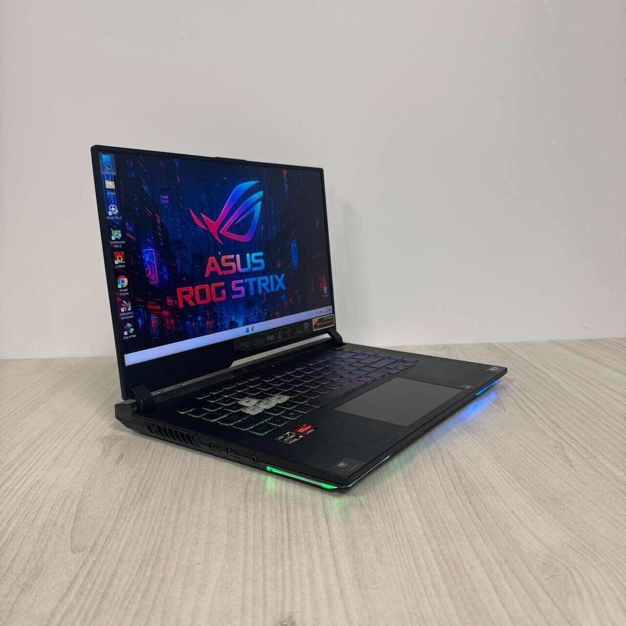 Ігровий ноутбук Б-клас Asus ROG Strix G15 Advantage Edition G513QY / 15.6" (1920x1080) IPS / AMD Ryzen 9 5900HX (8 (16) ядер по 3.3 - 4.6 GHz) / 16 GB DDR4 / 512 GB SSD NVMe / AMD Radeon RX 6800M, 12 GB GDDR6, 192-bit - Зображення 4