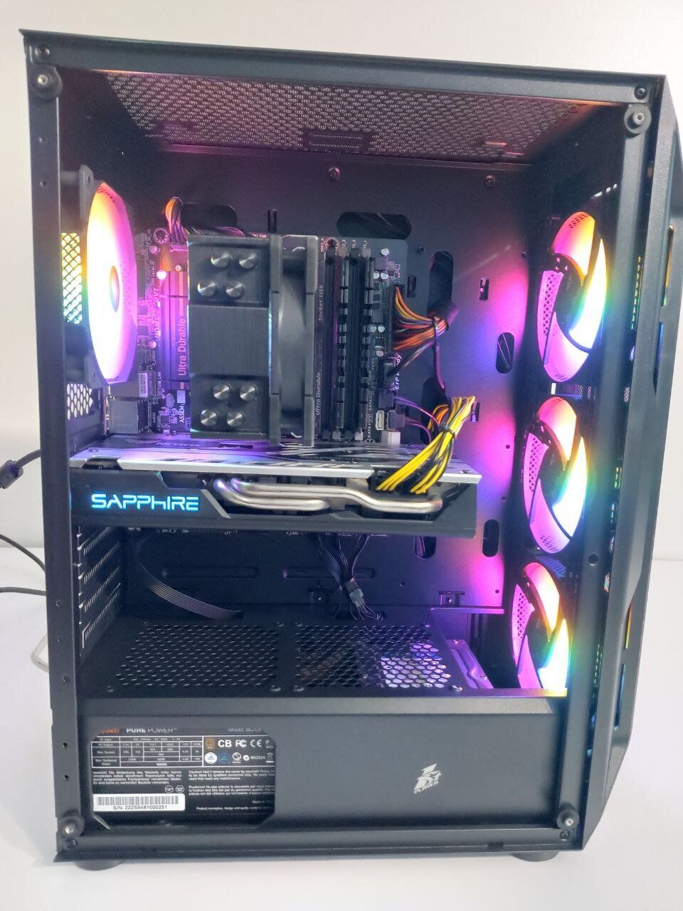 Комп'ютер 1stPlayer X6 Fire Base Tower / Intel Core i7-4790 (4 (8) ядер по 3.6 - 4.0 GHz) / 16 GB DDR3 / 512 GB SSD + 500 GB HDD / AMD Radeon RX 570, 8 GB GDDR5, 256-bit / 400W - Зображення 5