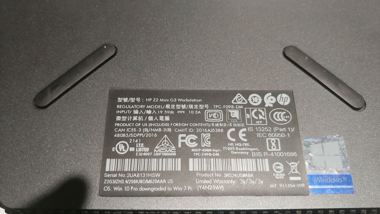 Неттоп HP Z2 Mini G3 USFF / Intel Core i5-6600 (4 ядра по 3.3 - 3.9 GHz) / 16 GB DDR4 / 256 GB SSD / nVidia Quadro M620, 2 GB GDDR5, 128-bit / WiFi - Зображення 8