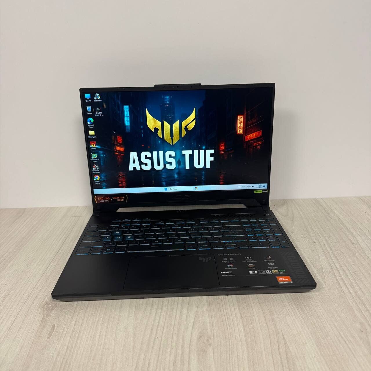 Ігровий ноутбук Asus TUF Gaming A15 FA507XV / 15.6" (1920x1080) IPS / AMD Ryzen 9 7940HS (8 (16) ядер по 4.0 - 5.2 GHz) / 16 GB DDR5 / 1000 GB SSD NVMe / nVidia GeForce RTX 4060, 8 GB GDDR6, 128-bit / WebCam - Зображення 2